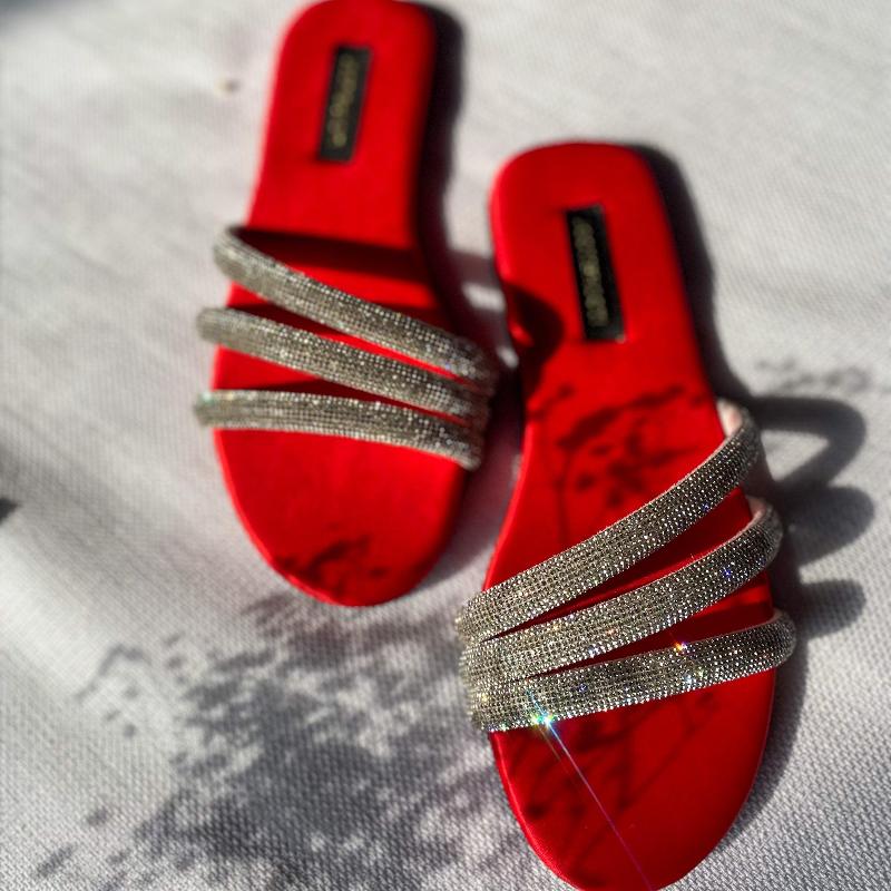 Red Lovestruck Slides