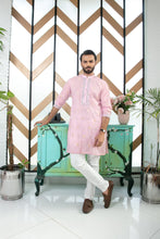 Load image into Gallery viewer, ER MR 36 Powder Pink Kurta Pajama Mirror Embroidery