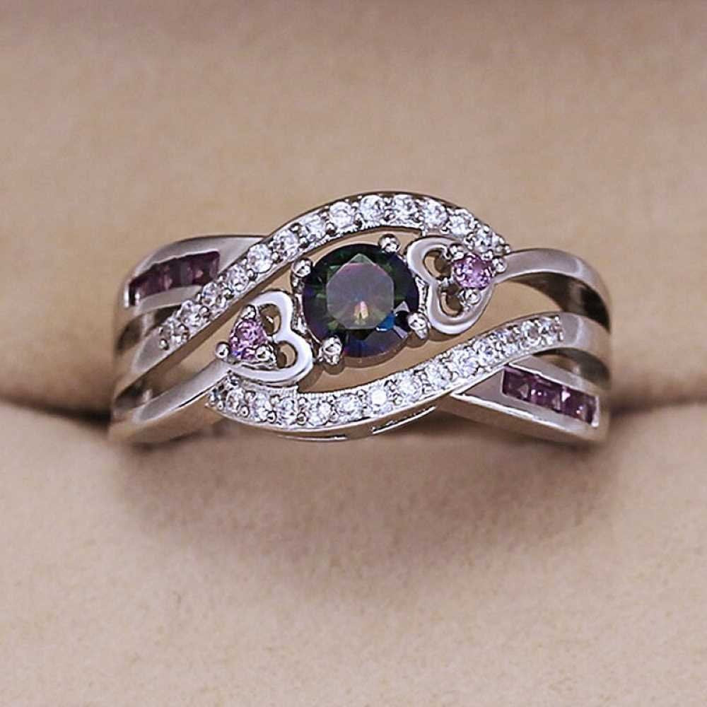 AAA Zircon Ring - Silver - AR263