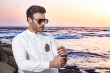 Load image into Gallery viewer, ER 406 White Mens Kurta Pajama