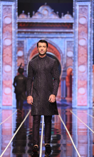 Load image into Gallery viewer, BCW 60 Navy Blue Groom Majestic Sherwani Hand Work