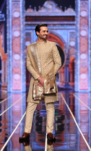 Load image into Gallery viewer, BCW 59 Junaid Sherwani Light Gold Hand Work