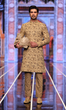 Load image into Gallery viewer, BCW 57 Pale Brown Hand Work Sherwani For Groom