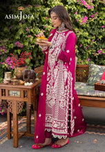 Load image into Gallery viewer, AJSW-18 EMBROIDERED LAWN SILK 3 PCS