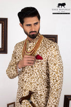 Load image into Gallery viewer, Royal Men Copper Gold Sherwani