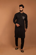 Load image into Gallery viewer, ER 310 Black Kurta Pajama