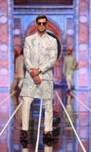 Load image into Gallery viewer, BCW 53 Patel blue Ombre Front Open Prince Coat