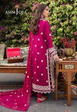 Load image into Gallery viewer, AJSW-18 EMBROIDERED LAWN SILK 3 PCS