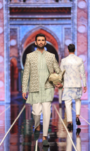 Load image into Gallery viewer, BCW 51 Pastel Green Prince coat Zardozi Work Front Open For Men