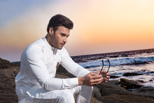 Load image into Gallery viewer, ER 406 White Mens Kurta Pajama