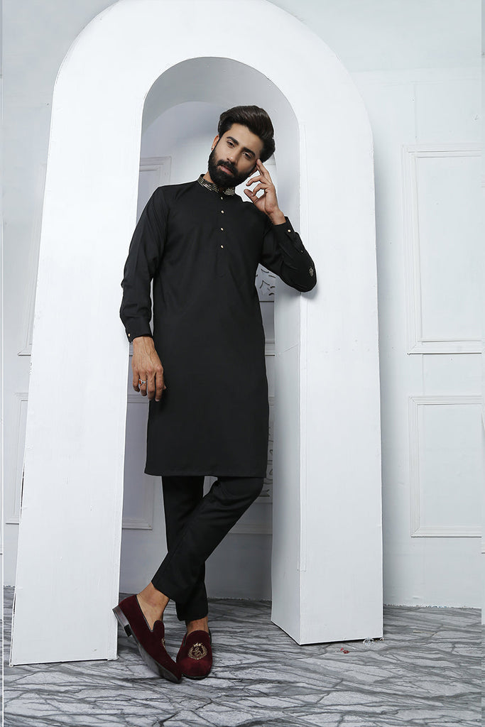 ER 459-2 Black Edge Republic Kurta Pajama For Men