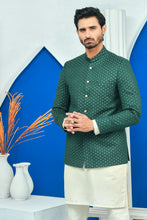 Load image into Gallery viewer, ER PC 2033 Green on Green Diagonal Embroided Prince Coata