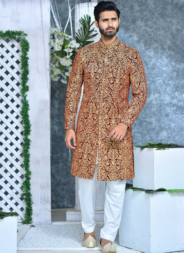 ER Sh- 081 Sherwani For Groom