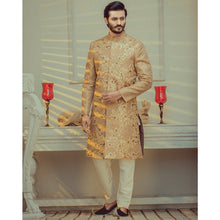 Load image into Gallery viewer, Superlative Gold Sherwani For Groom