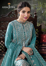 Load image into Gallery viewer, AJSW-28 EMBROIDERED LAWN SILK 3 PCS