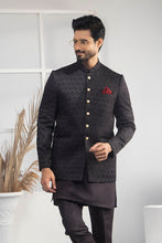 Load image into Gallery viewer, ER 2065 Black Prince Coat For Men