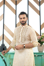 Load image into Gallery viewer, ER MR 37 Gold Mirror Embroidery Kurta Pajama