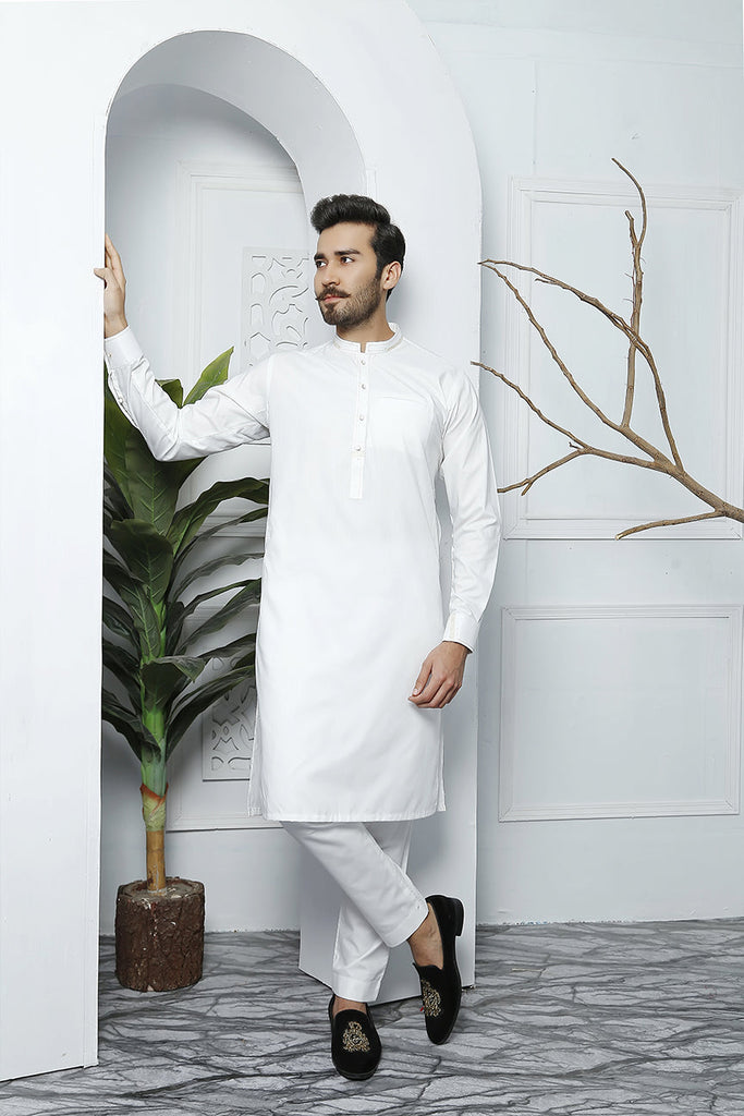 ER 475 White Edge Republic Kurta Pajama For Men