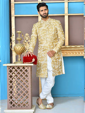 Load image into Gallery viewer, ER Sh-082 Gold Copper Sherwani FOr Groom