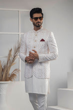 Load image into Gallery viewer, ER 2057 White Prince Coat For Men