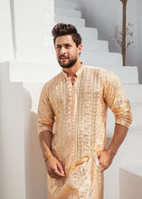 Load image into Gallery viewer, MR 58 Peach Chanderi Kurta Pajama