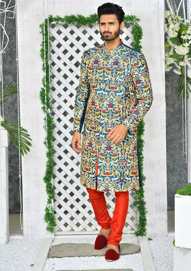 Er Sh-073 Sherwani For Wedding