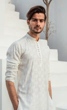 Load image into Gallery viewer, CK 723 White Chicken Kari Kurta Pajama For Men