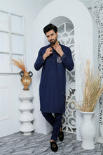 Load image into Gallery viewer, ER 494 Blue Kurta Pajama For Men