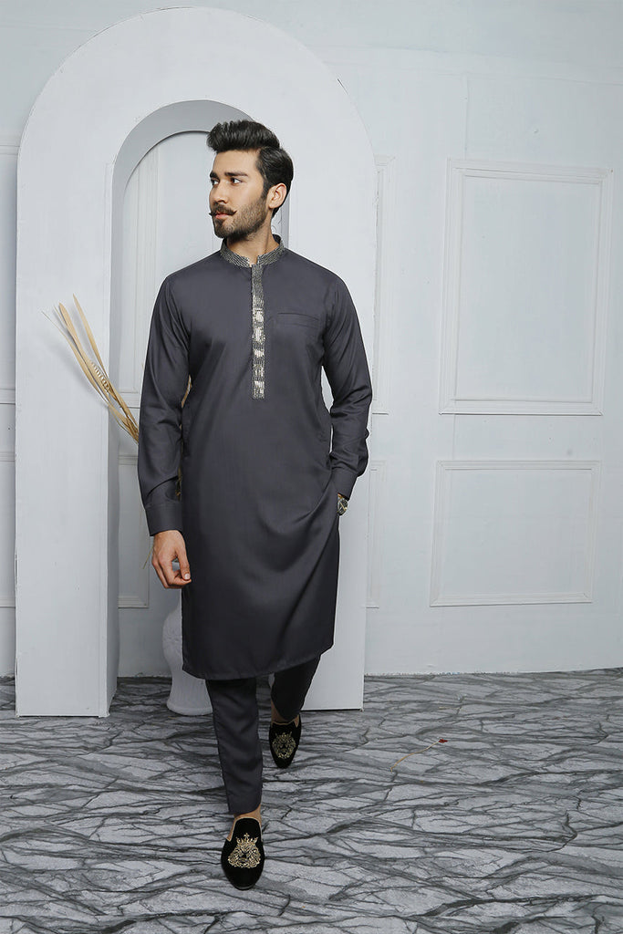 ER 454 Grey Edge Republic Kurta Pajama For Men