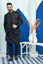 Load image into Gallery viewer, ER PC 2020 Black on Black Diagonal Embroided Prince Coat