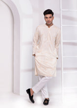 Load image into Gallery viewer, ER EMB 549 Embroided Off White kurta Pajama For Nikkah