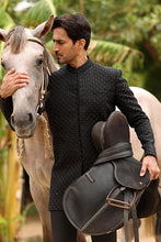 Load image into Gallery viewer, ER PC 2011 Black Studded (Short Sherwani) Prince Coat