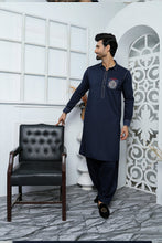 Load image into Gallery viewer, ER 484 Blue Edge Republic Kurta Pajama For Men