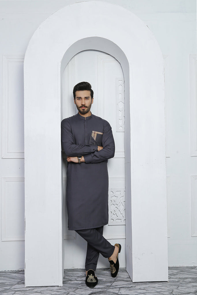 ER 471 Grey Edge Republic Kurta Pajama For Men