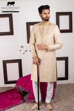 Load image into Gallery viewer, Wedding Gold Sherwani Groom