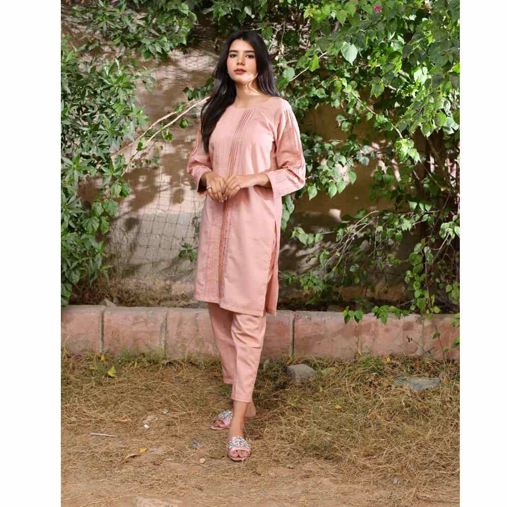 2 Piece - Stitched - Kurti & Trouser - Cotton - ZK217