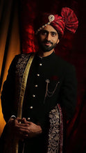 Load image into Gallery viewer, ER Sh -086 Black Sherwani