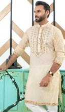 Load image into Gallery viewer, ER MR 37 Gold Mirror Embroidery Kurta Pajama