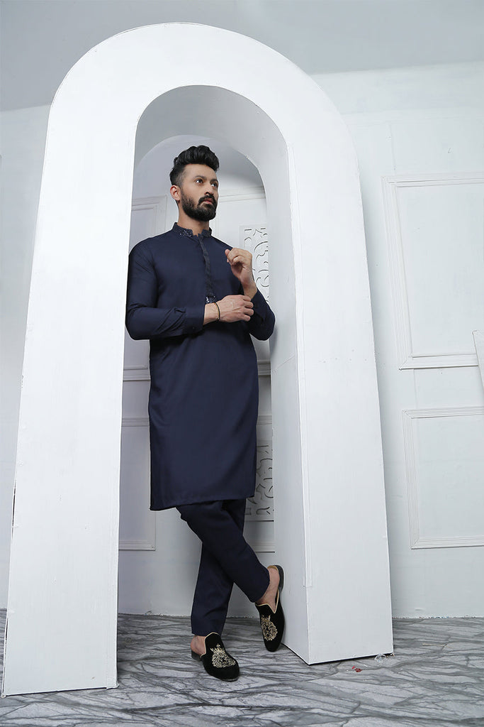 ER 460 Blue Edge Republic Kurta Pajama For Men