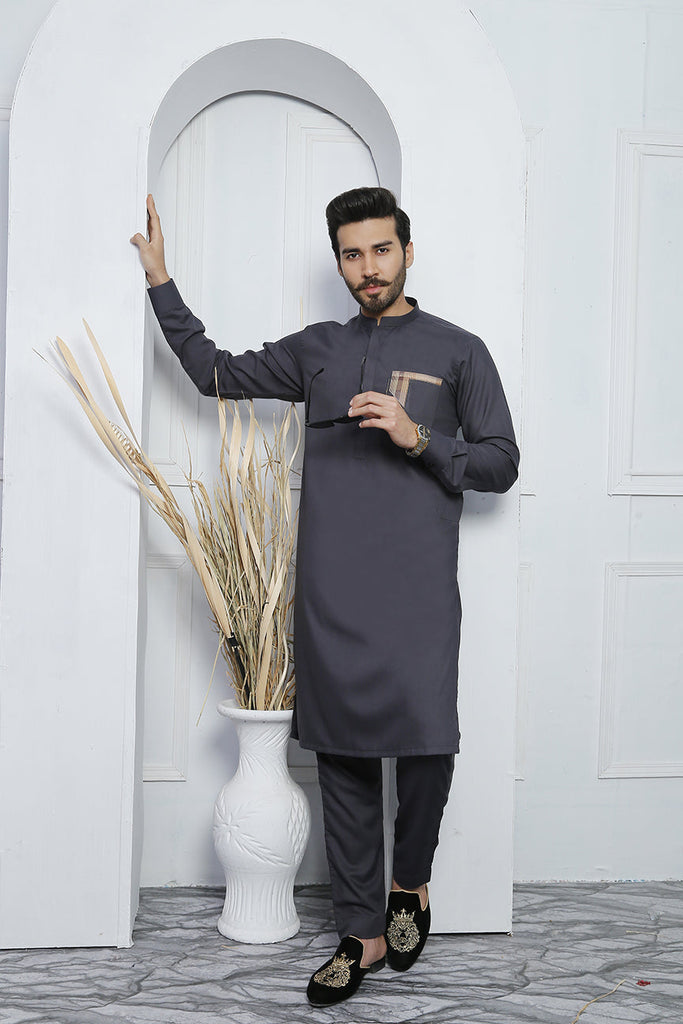 ER 471 Grey Edge Republic Kurta Pajama For Men