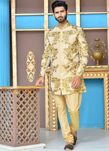 Load image into Gallery viewer, Er SH-079 Gold Copper Short Sherwani