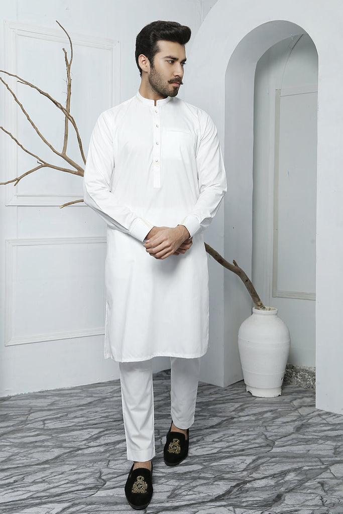 ER 475 White Edge Republic Kurta Pajama For Men