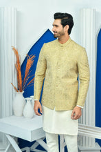 Load image into Gallery viewer, ER PC 2027 Gold Mine Gold Zari Work Prince Coat