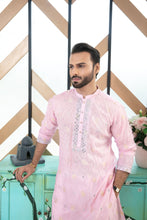 Load image into Gallery viewer, ER MR 36 Powder Pink Kurta Pajama Mirror Embroidery