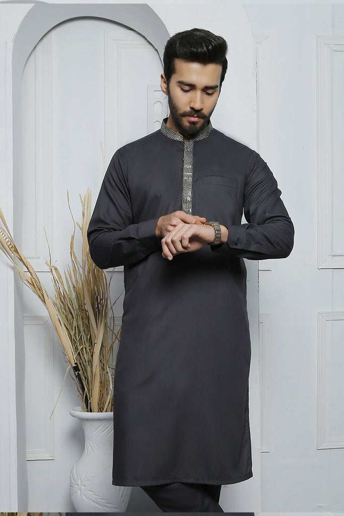 ER 454 Grey Edge Republic Kurta Pajama For Men