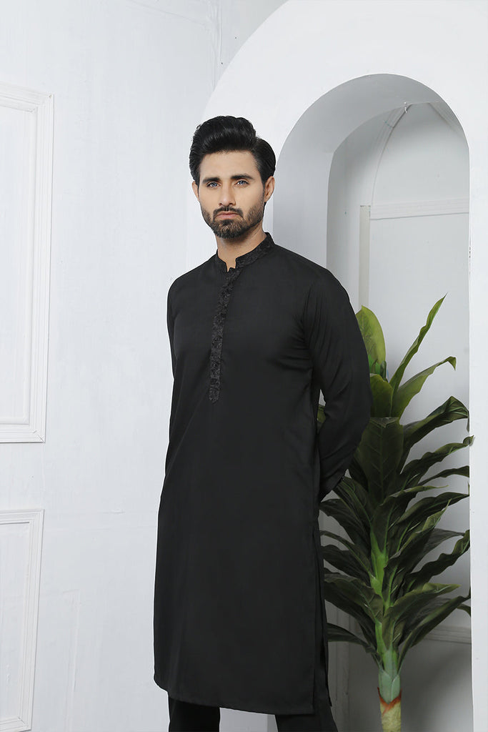 ER 493 Black Edge Republic Kurta Pajama For Men