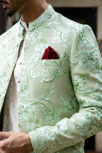 Load image into Gallery viewer, ER 2077 Pastel Lime Green Prince Coat For Men