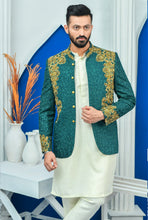 Load image into Gallery viewer, ER PC 2021 Royal Green Hand Embroided Prince Coat