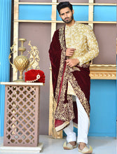 Load image into Gallery viewer, ER Sh-082 Gold Copper Sherwani FOr Groom