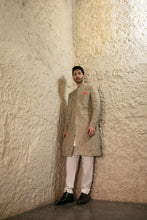 Load image into Gallery viewer, ER SH 108 Grey Gold Hand Work Sherwani For Groom